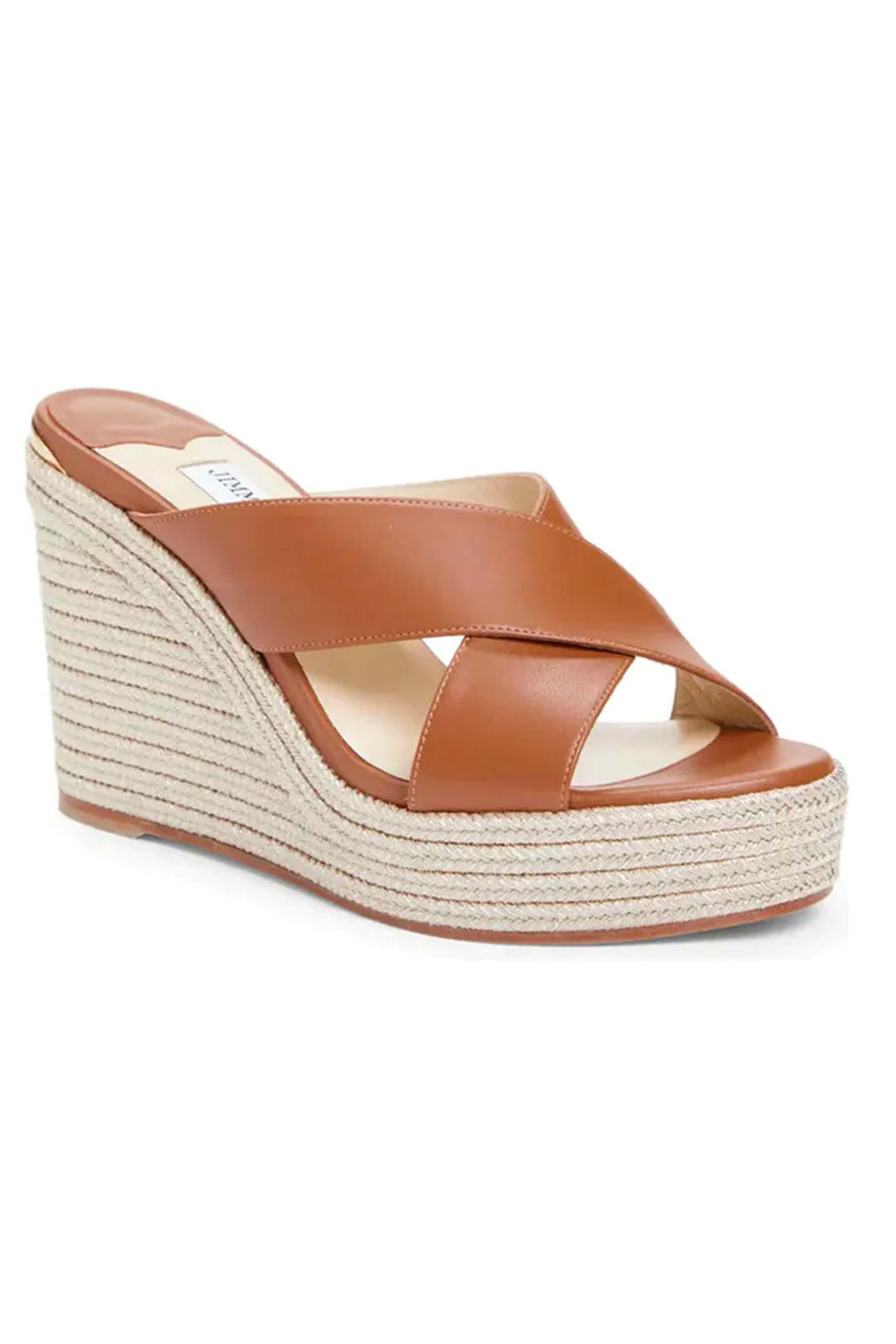 Jimmy Choo - Dovina 100 Wedge in Dark Brown