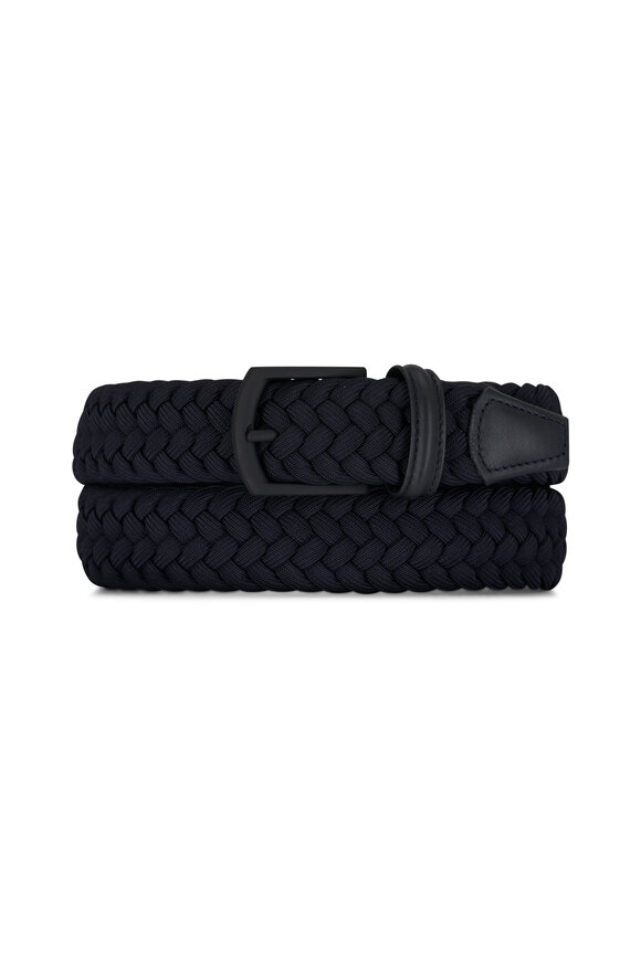 Anderson's Navy Elasticized Braided Belt