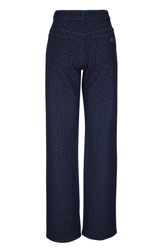 Missoni - Textured Blue Five Pocket Denim Pant