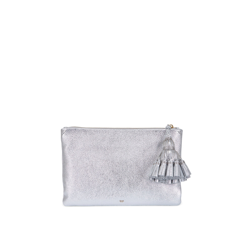 ANYA HINDMARCH デグラデーション シャグ クラッチ Leather Clutch Bags | Luxury Satin Clutch Handbags | Anya