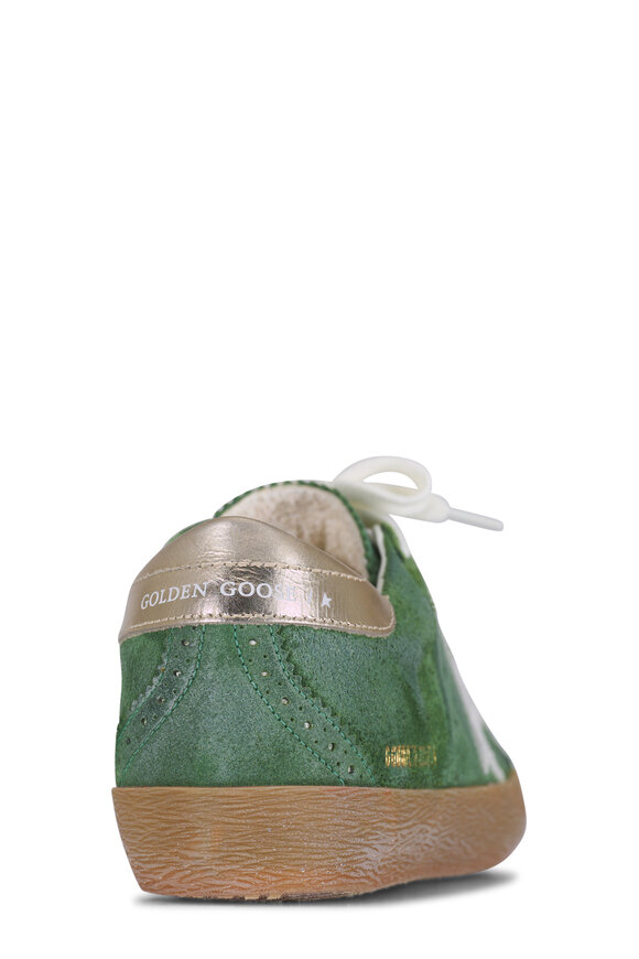 Golden Goose SuperStar Green Suede Low Top Sneakers - view 4