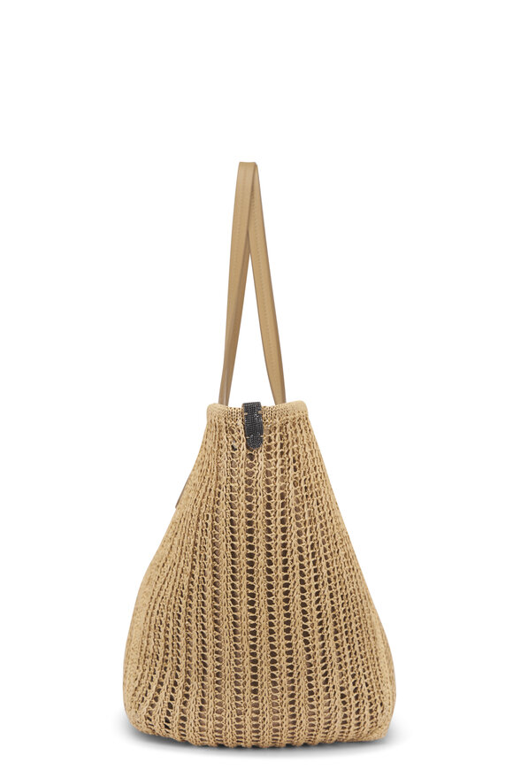 Brunello Cucinelli BC Duo Rope Techno Raffia Tote - view 5