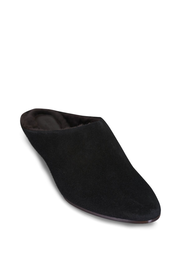 Le Monde Béryl Allegra Black Leather Mule, 30mm - view 1