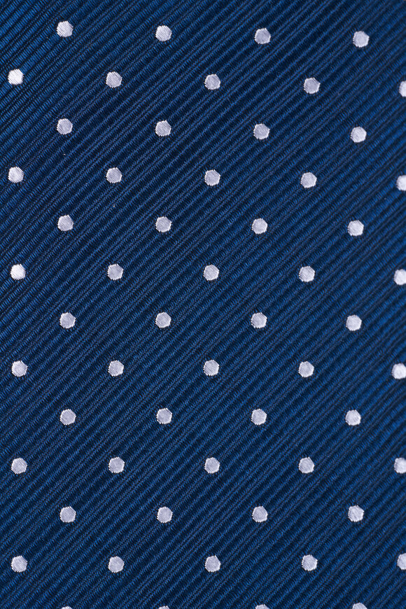 Tom Ford - Blue Dot Print Silk Necktie