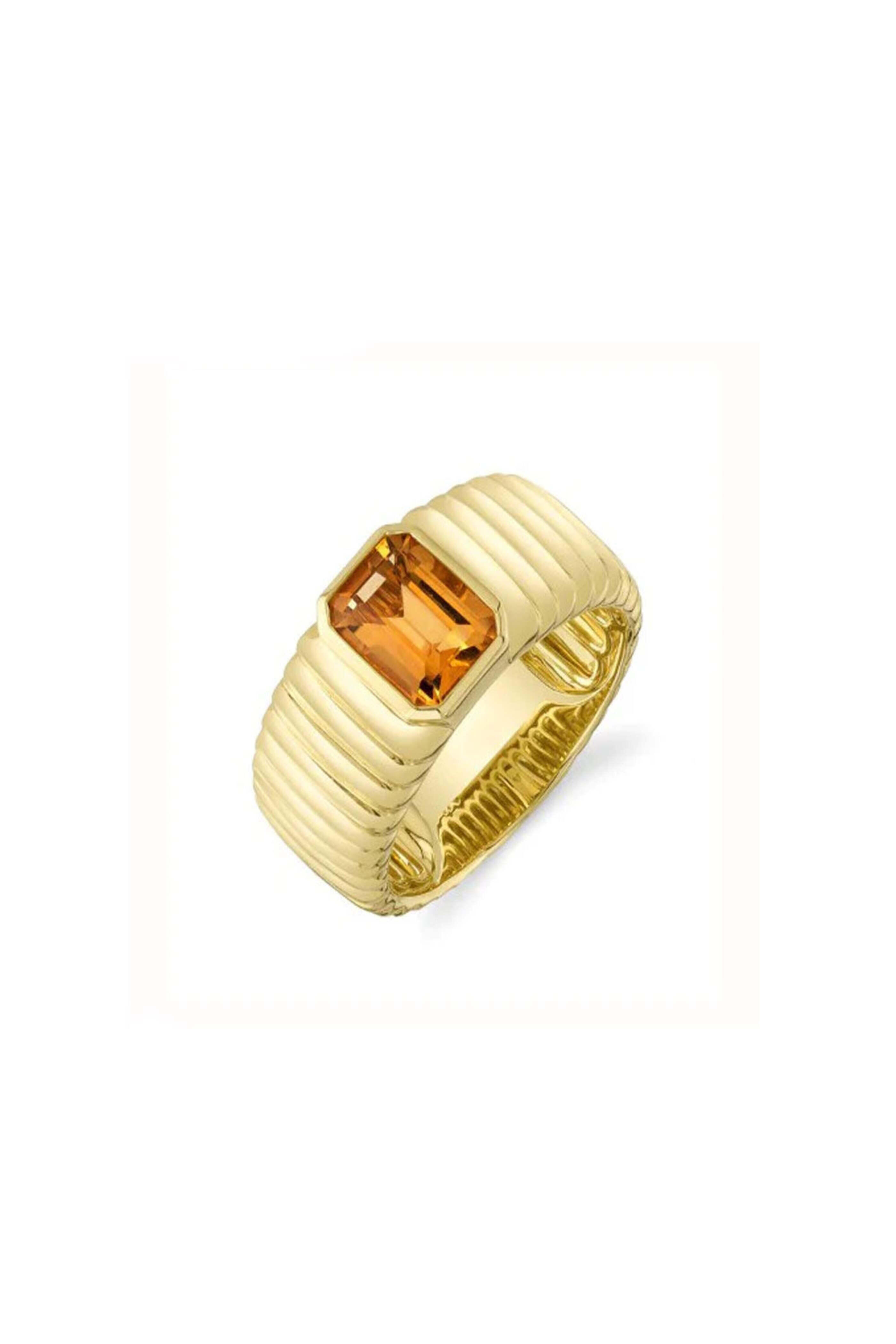 Samira 13 - Samira 13 Emerald Citrine Ring