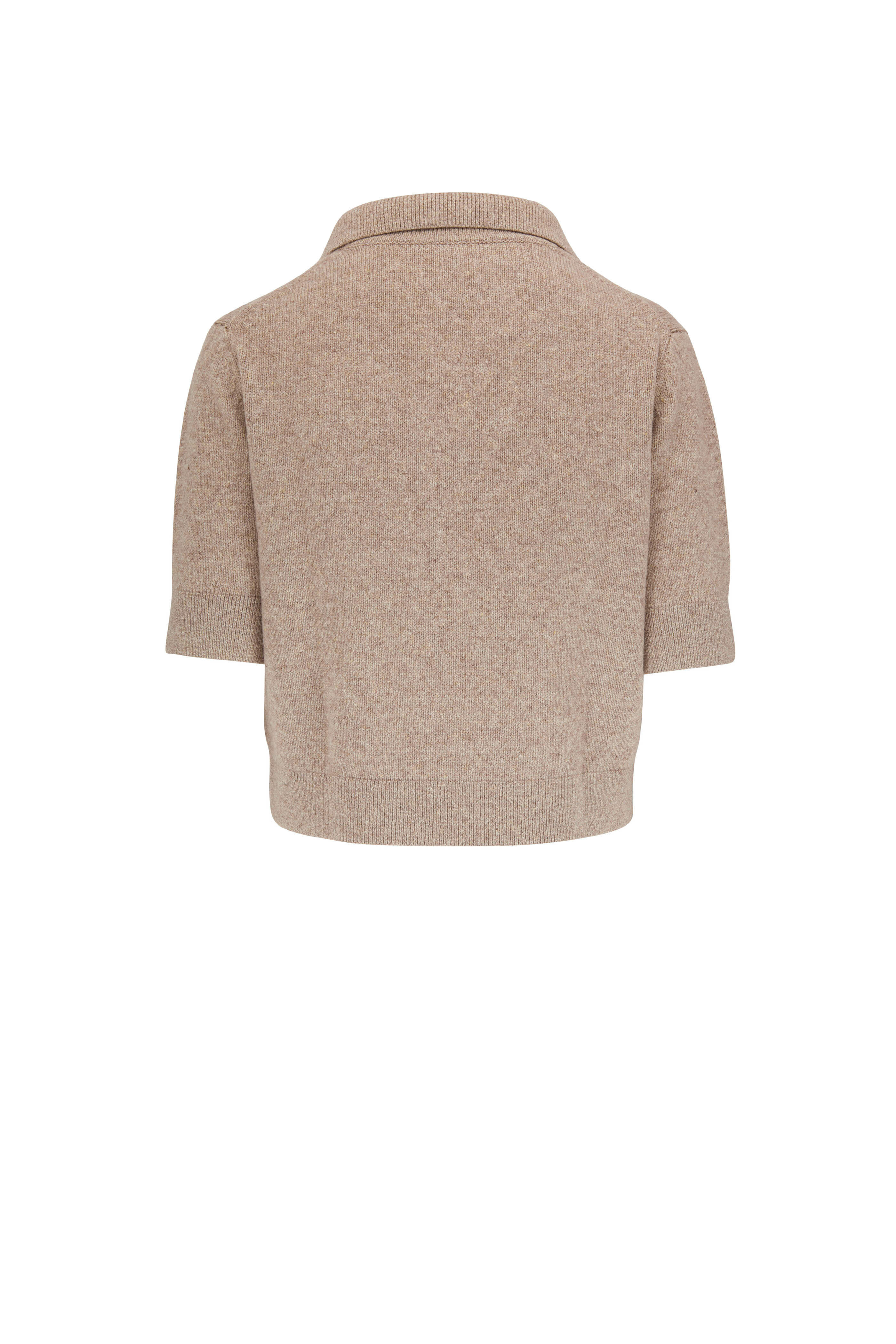 Khaite - Jo Sepia Cashmere Shrunken Sweater