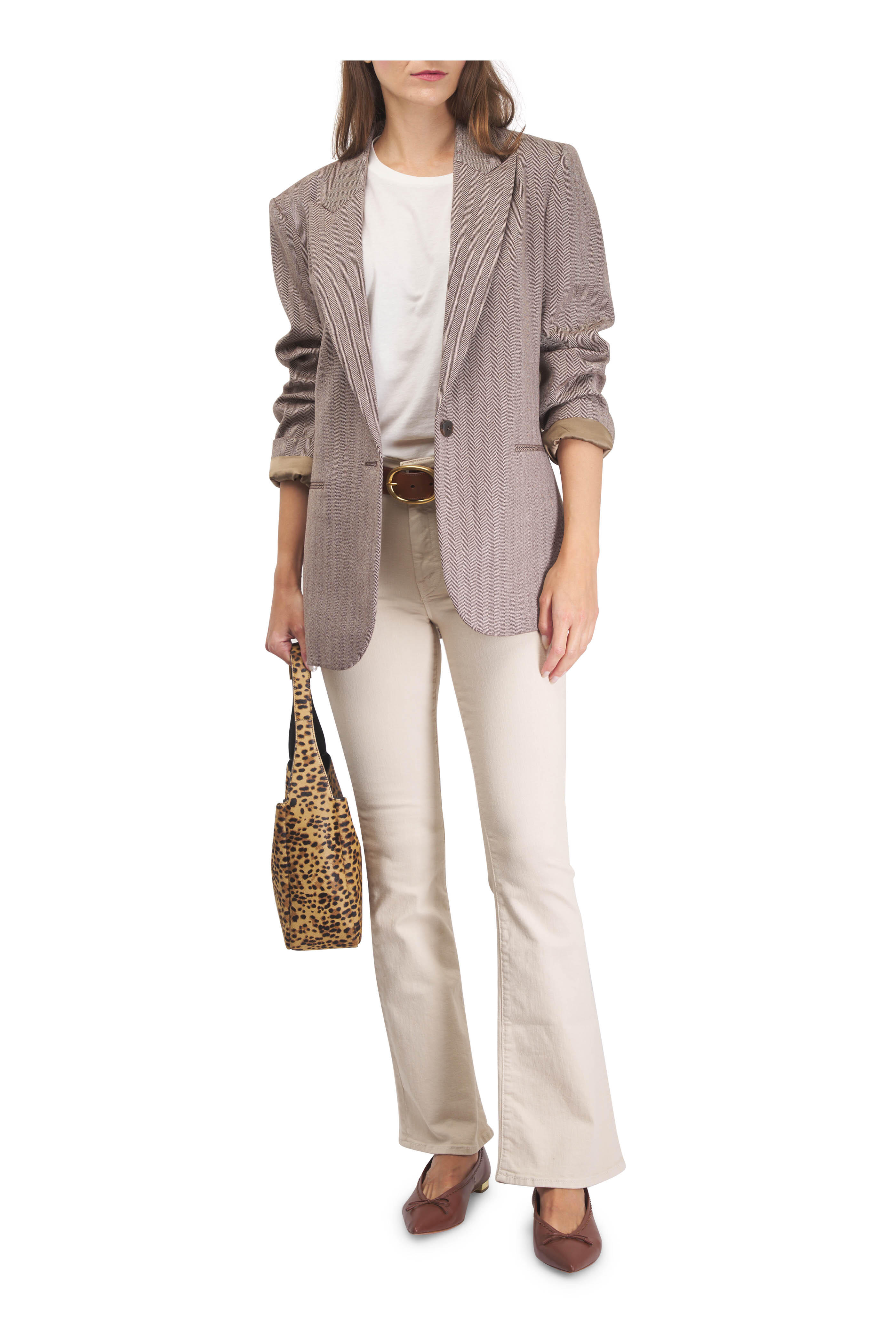 Saint Laurent - Small Le 5 a 7 Supple Leopard Print Shoulder Bag