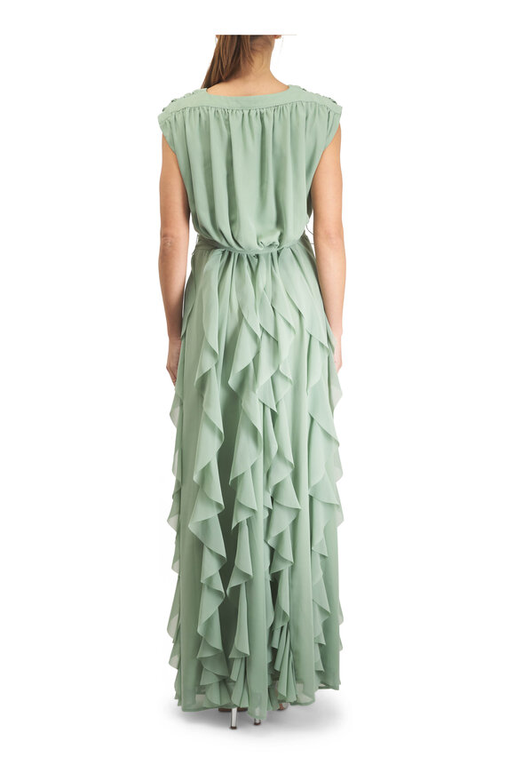 Catherine Regehr Naeem Sage Tiered Gown - view 4