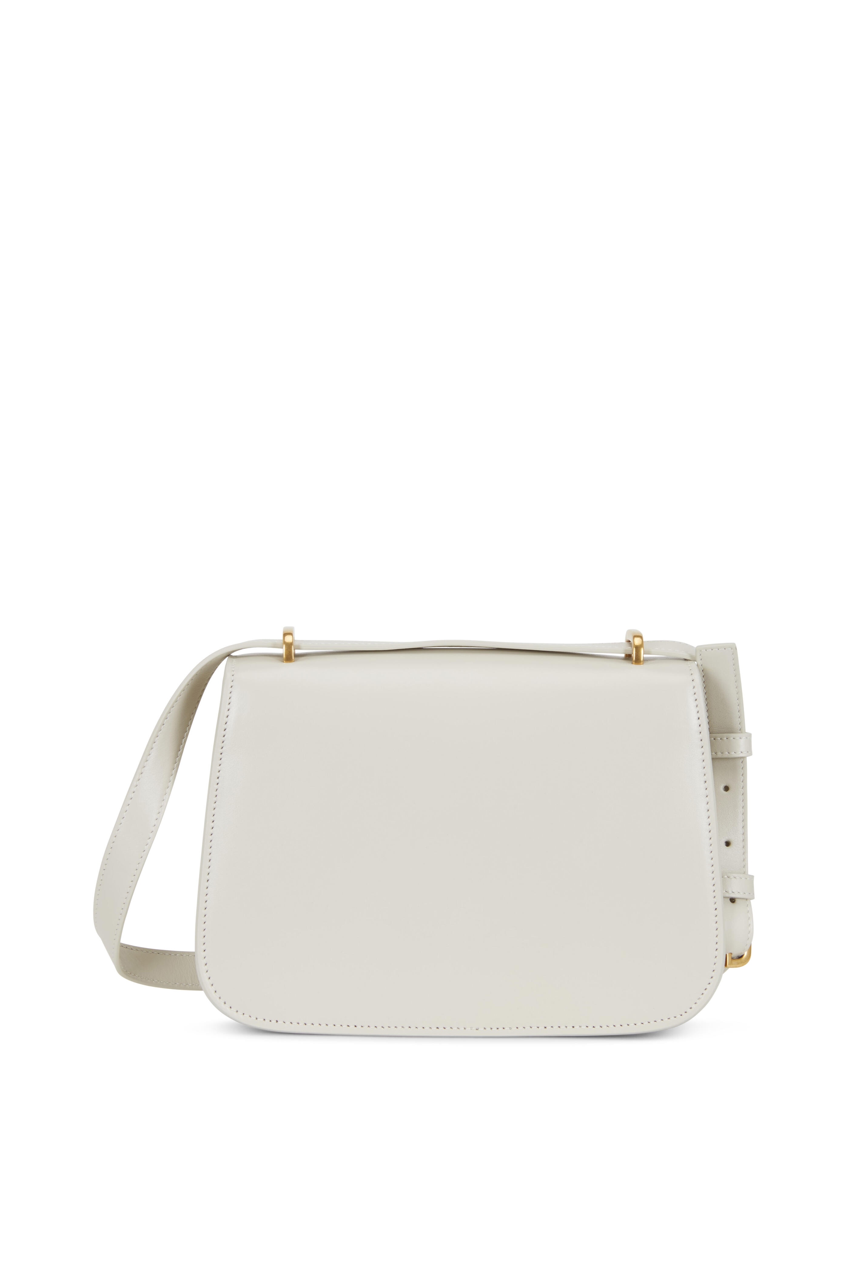 Saint Laurent - Spontini Off-White Leather Small Satchel