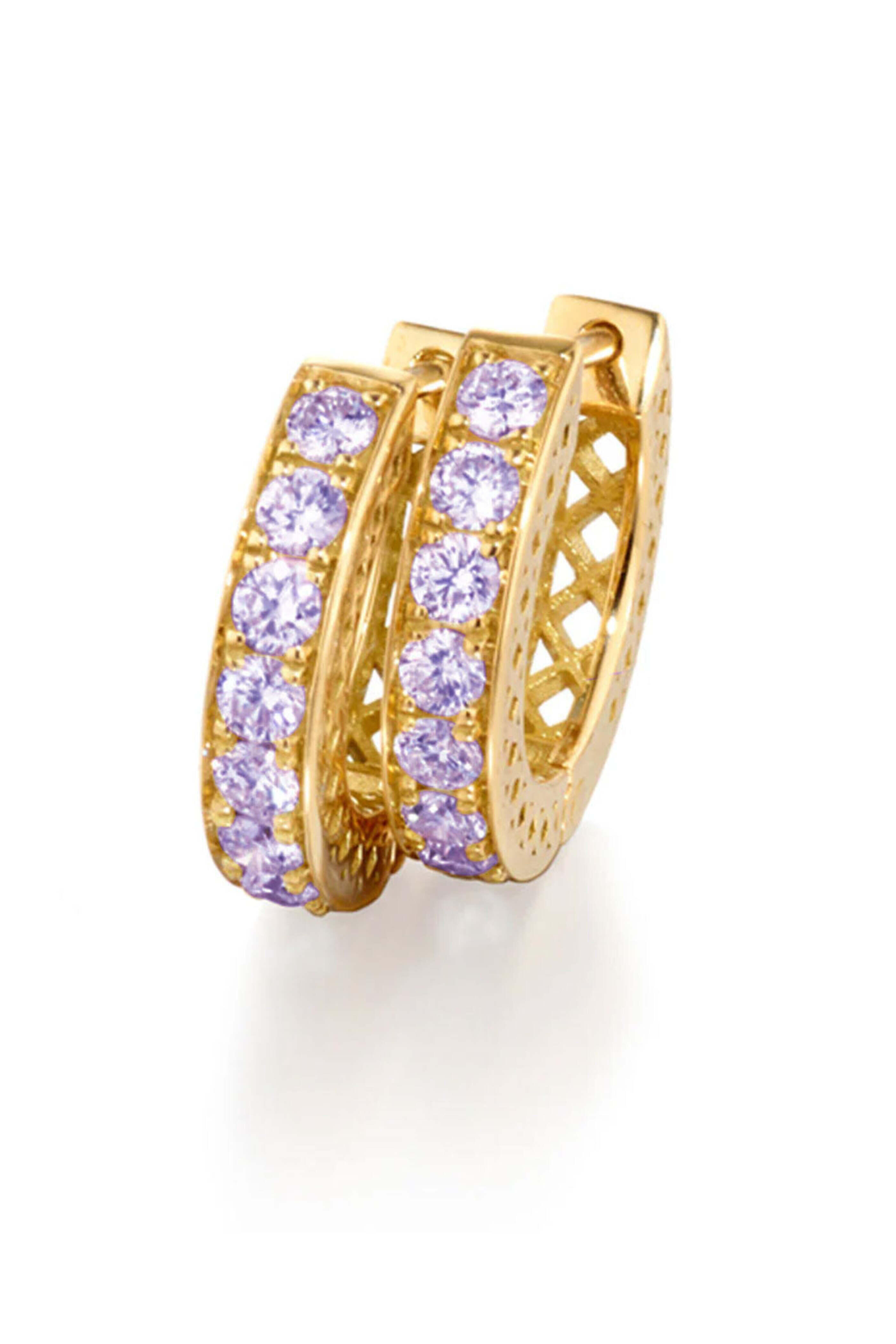 Ray Griffiths - Lavender Sapphire Huggie