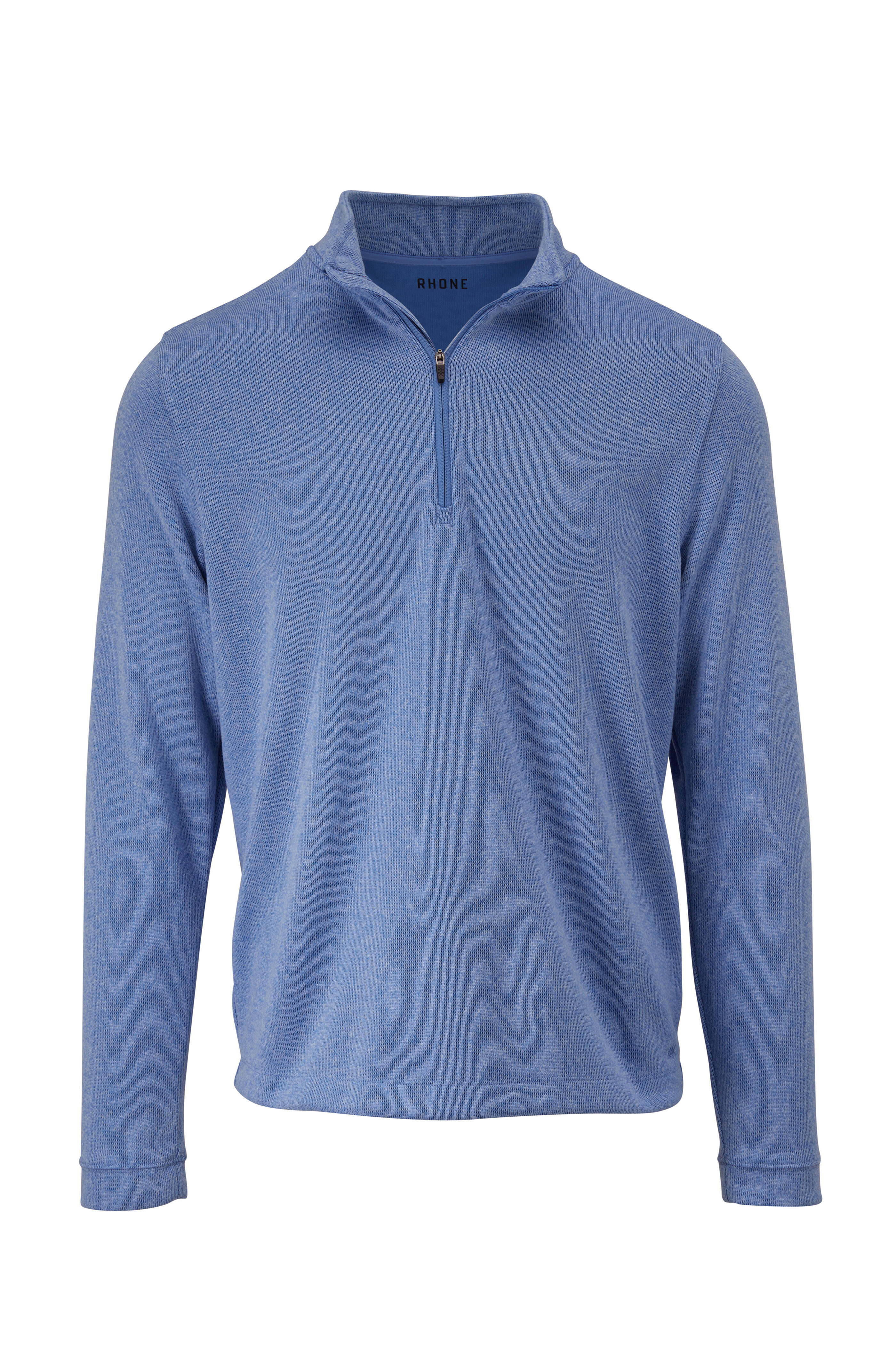 Rhone Apparel - Commuter Light Blue Heather Quarter Zip Pullover