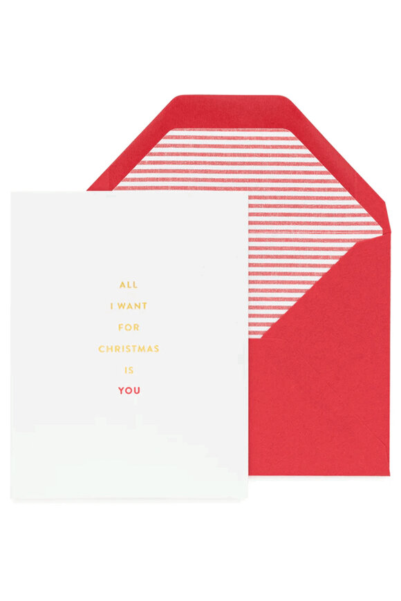 Sugar Paper All I Want For Christmas Card