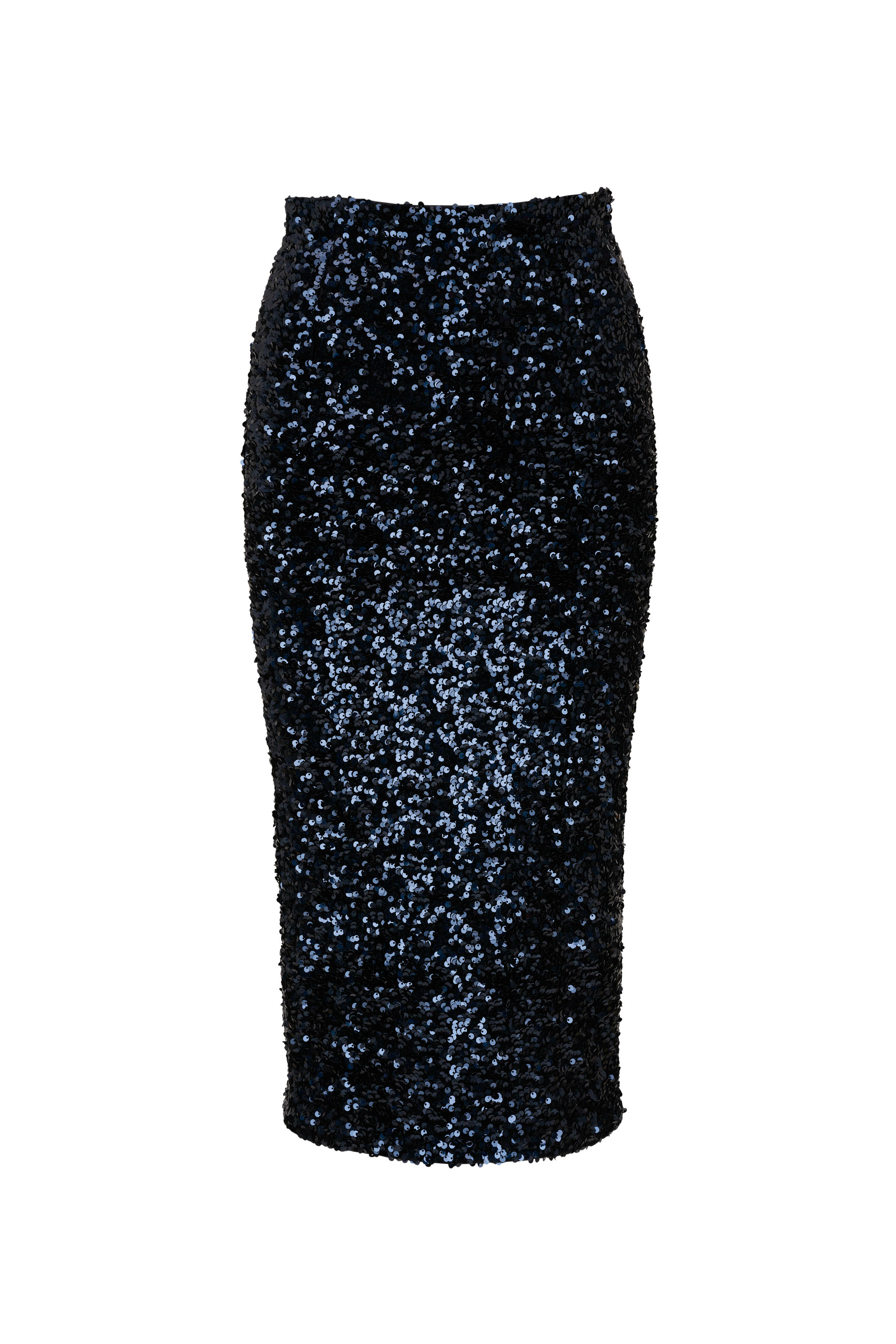 Dorothee Schumacher - Shimmering Navy Velvet Sequin Midi Skirt
