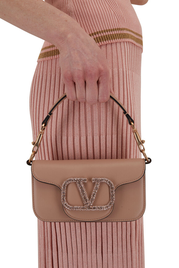 Valentino Garavani - V-Sling Rose Cannaelle Leather Small Shoulder Bag