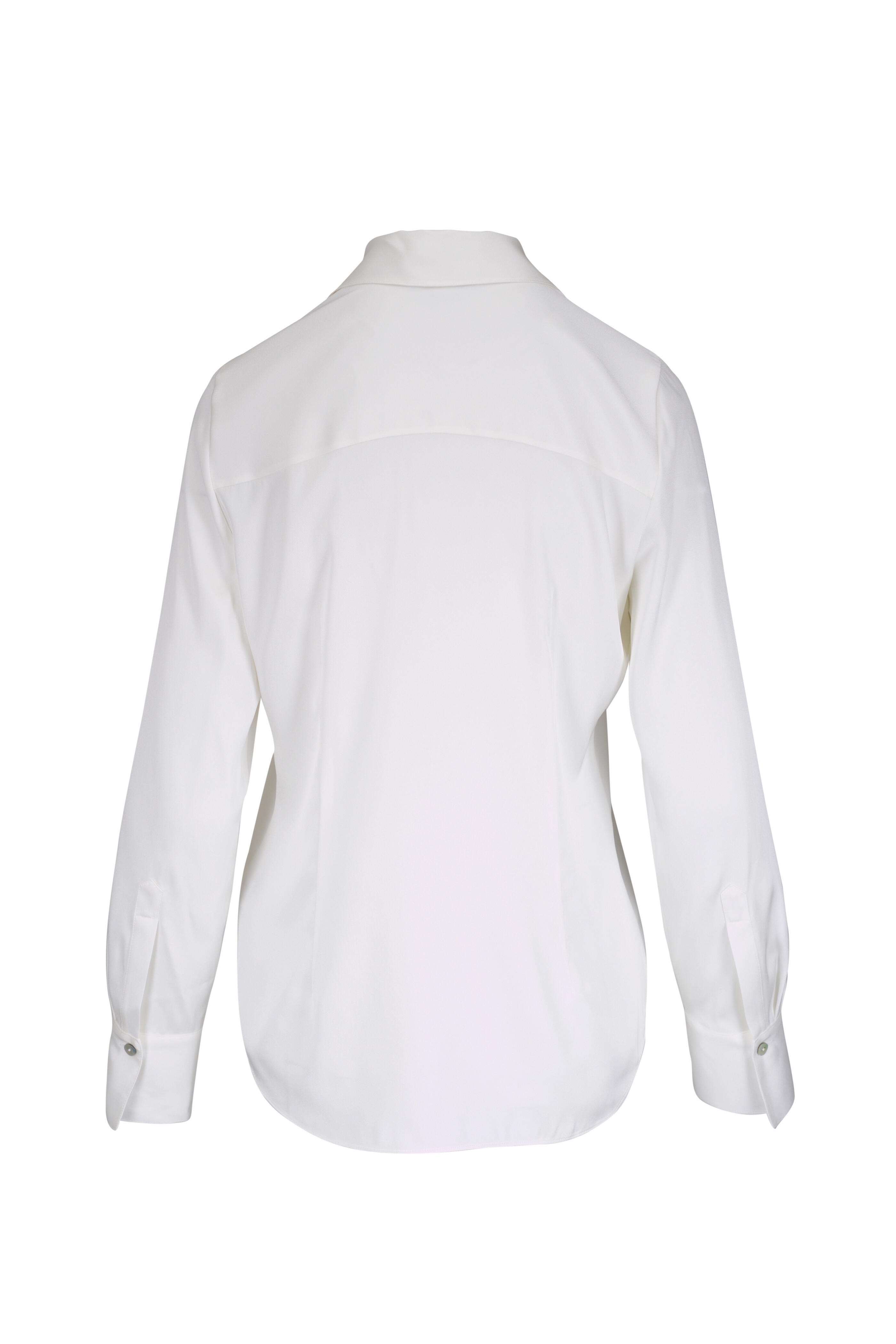 Vince - Off White Classic Slim Fit Button-Up Shirt