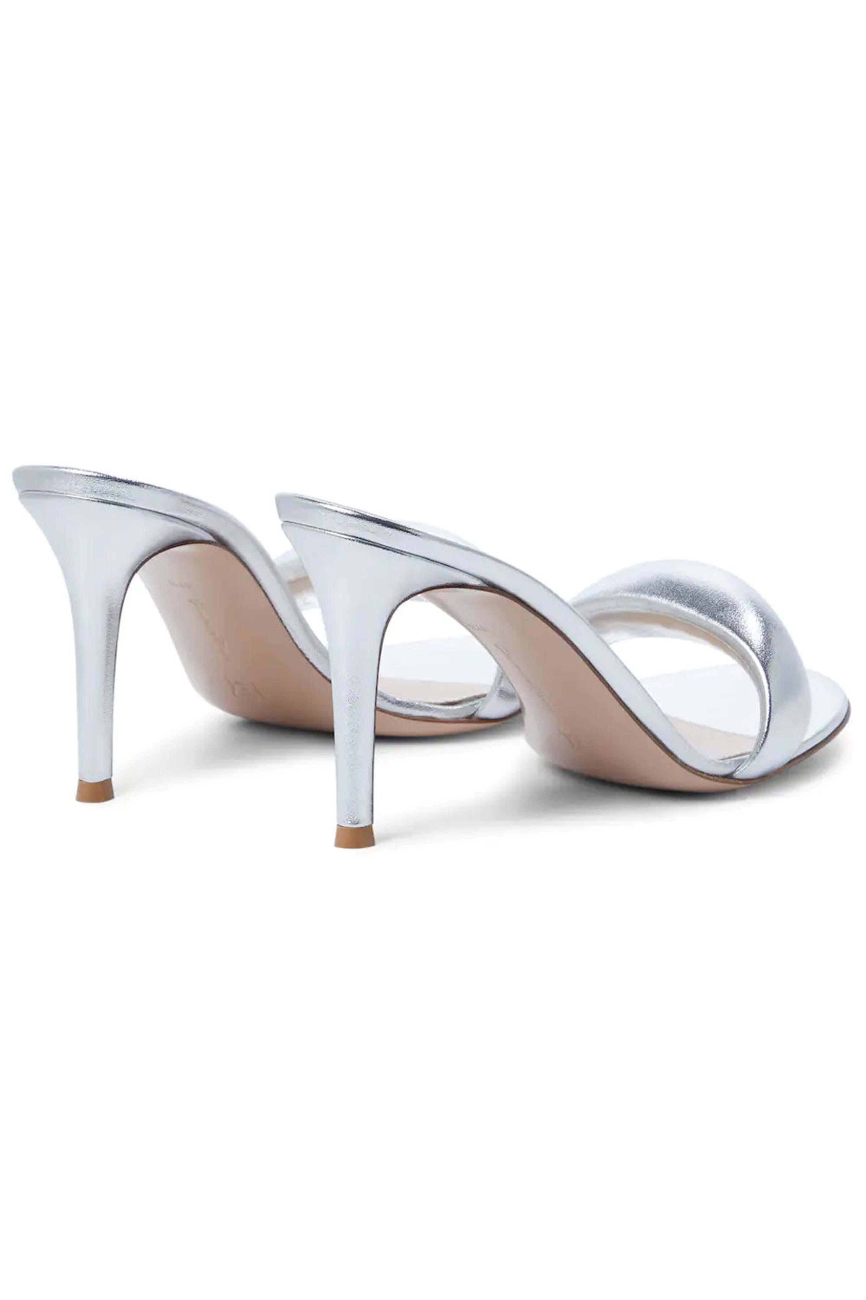Gianvito Rossi - Bijoux Leather Sandal in Silver