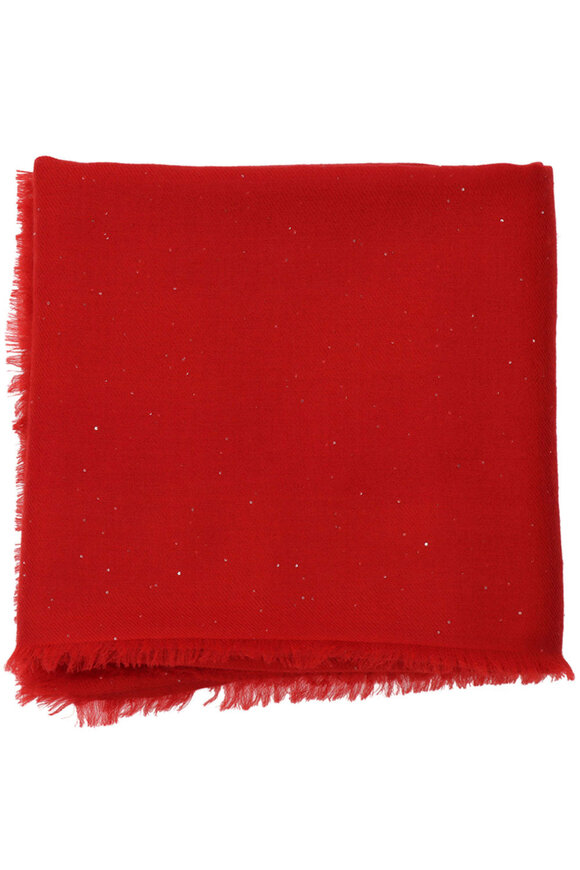アクセサリーその他 BRUNELLO CUCINELLI RED COTTON SCARVES Brunello Cucinelli Linen Scarf Red Design - Extra Large