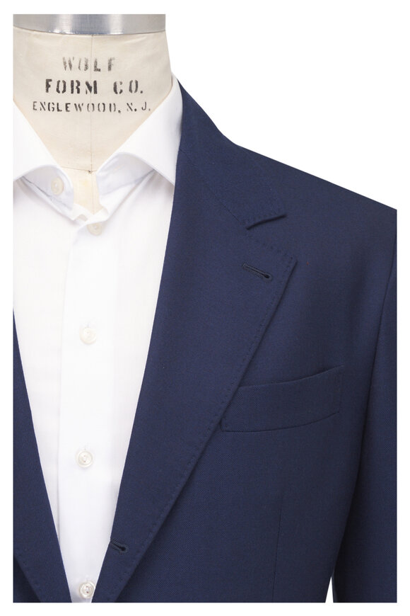 BRUNELLO CUCINELLI ネイビー ダブルブレストジャケット BRUNELLO CUCINELLI ネイビー ダブルブレストジャケット