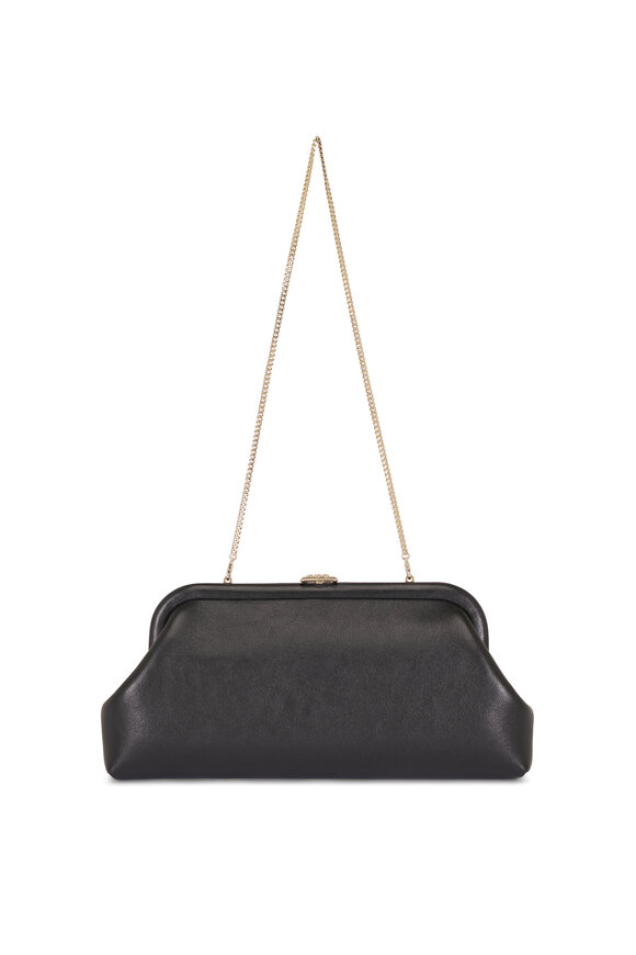 Jimmy Choo Skylar Black Leather Clutch - view 1