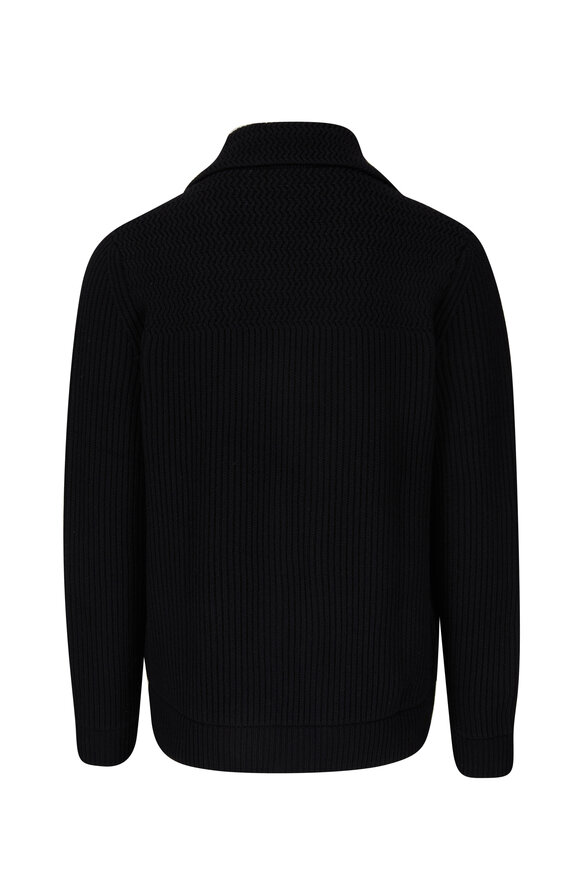 Zegna - Black Cashmere Cardigan