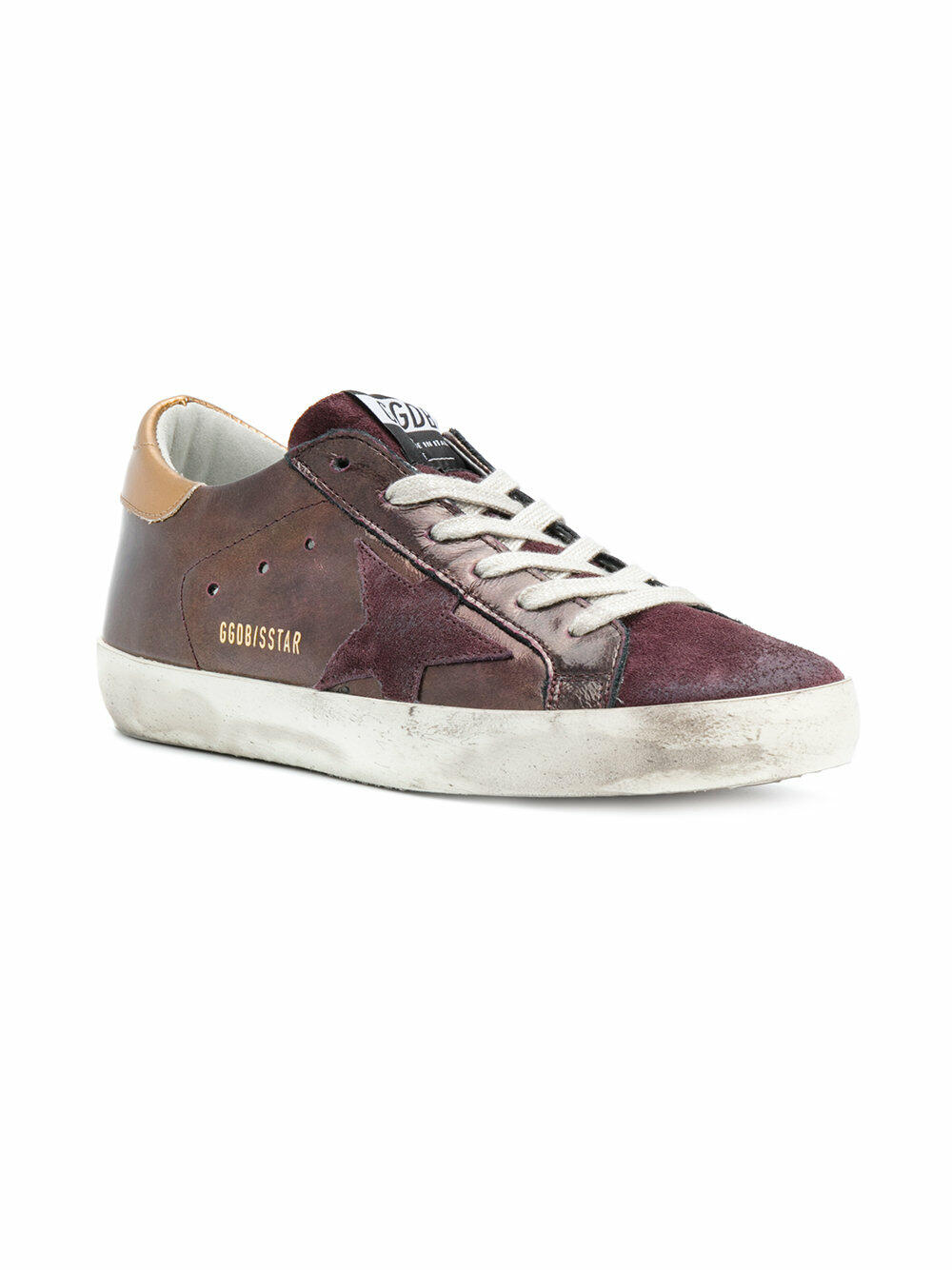 Golden Goose - Women's Superstar Metallic Burgundy Sneaker