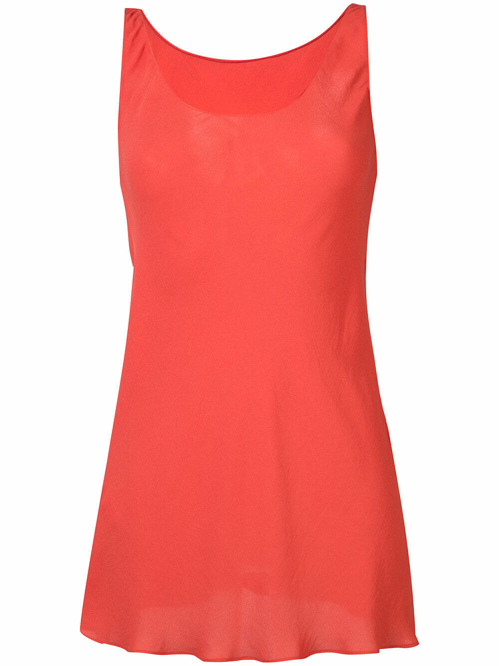Peter Cohen - Coral Scoop Neck Long Tank