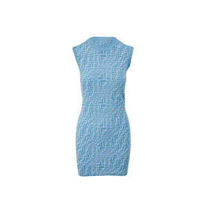 ワンピース FENDI LIGHT-BLUE SILK BLEND DRESS ブルー（青）系 FENDI(フェンディ) ワンピース・オールインワン