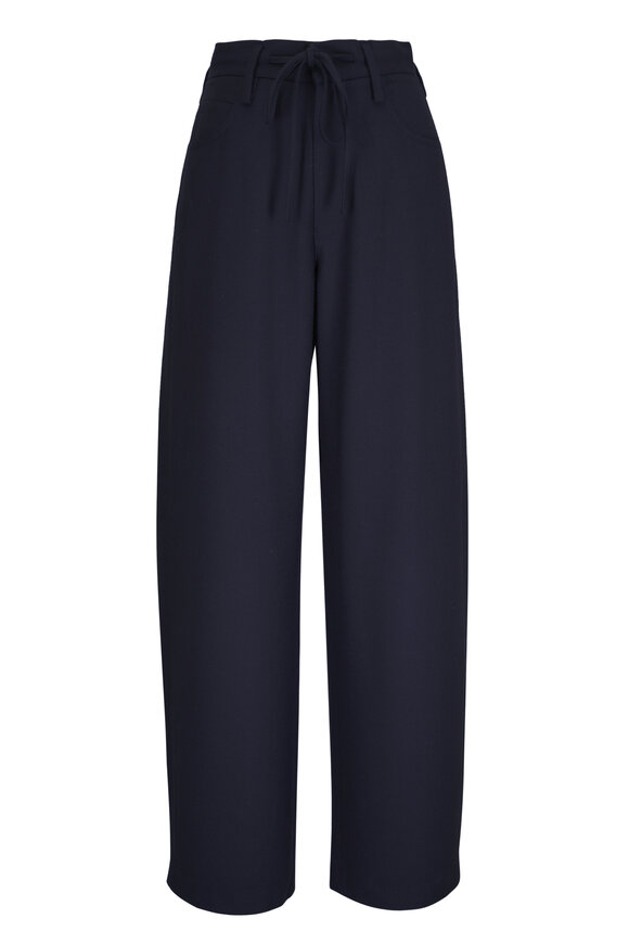 Citizens of Humanity Brynn Navy Italian Virgin Wool Drawstring Pant - view 1