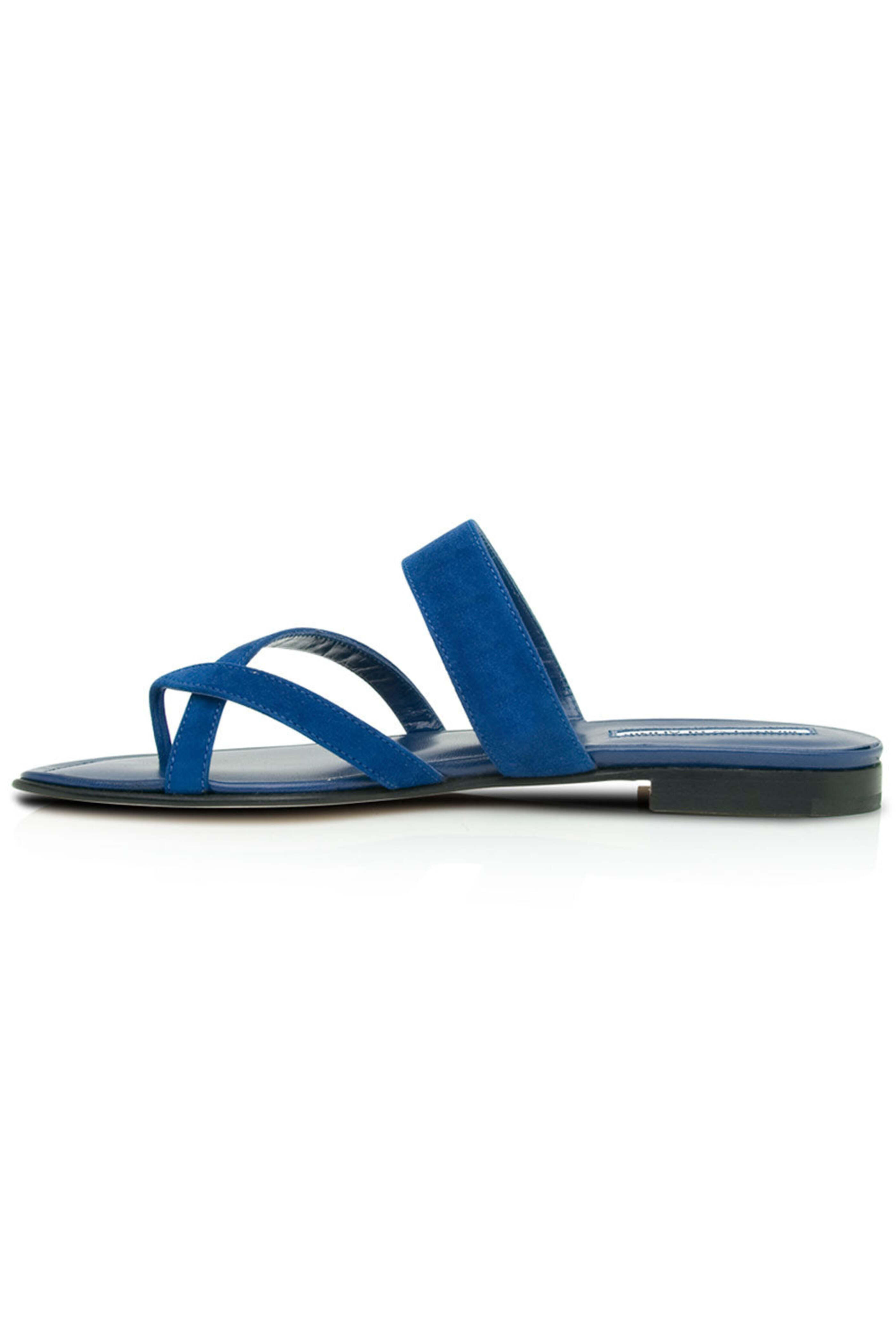 サンダル・ミュール Manolo Blahnik Hourani 105 Sandal Blue Manolo Blahnik Hourani 105 Sandal Blue (Manolo Blahnik