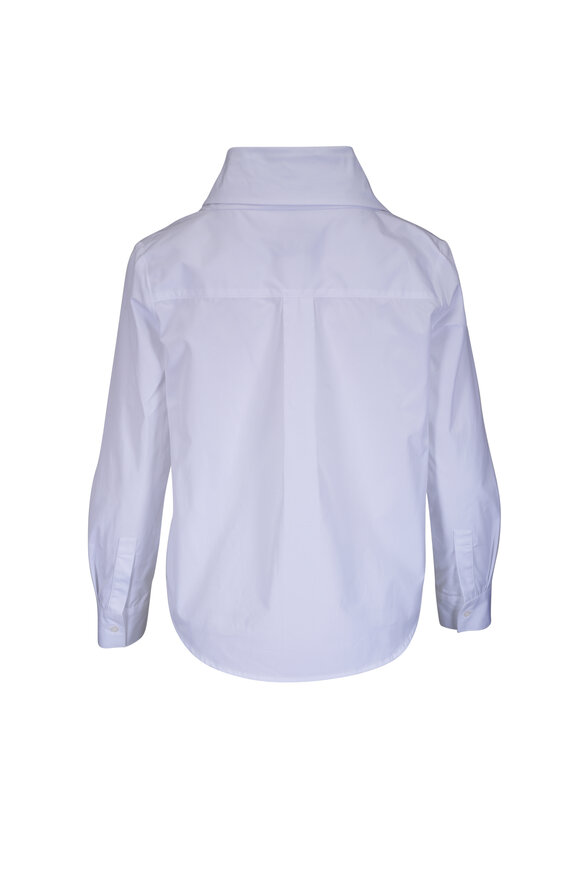 TWP My Maria White Super Compact Poplin Cotton Shirt - view 3
