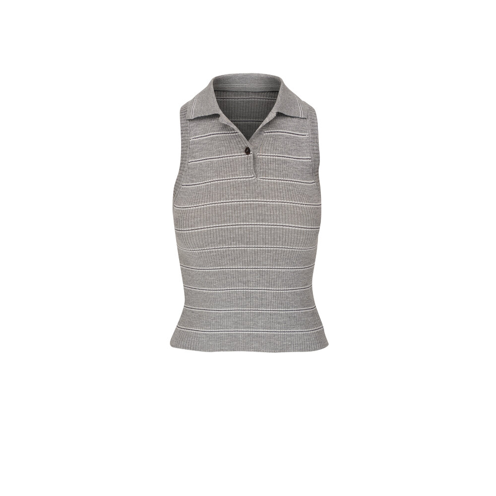 【★エレガント★】Brunello Cucinelli ☆ トップウェア Brunello Cucinelli // Cashmere Knit Top – VSP Consignment