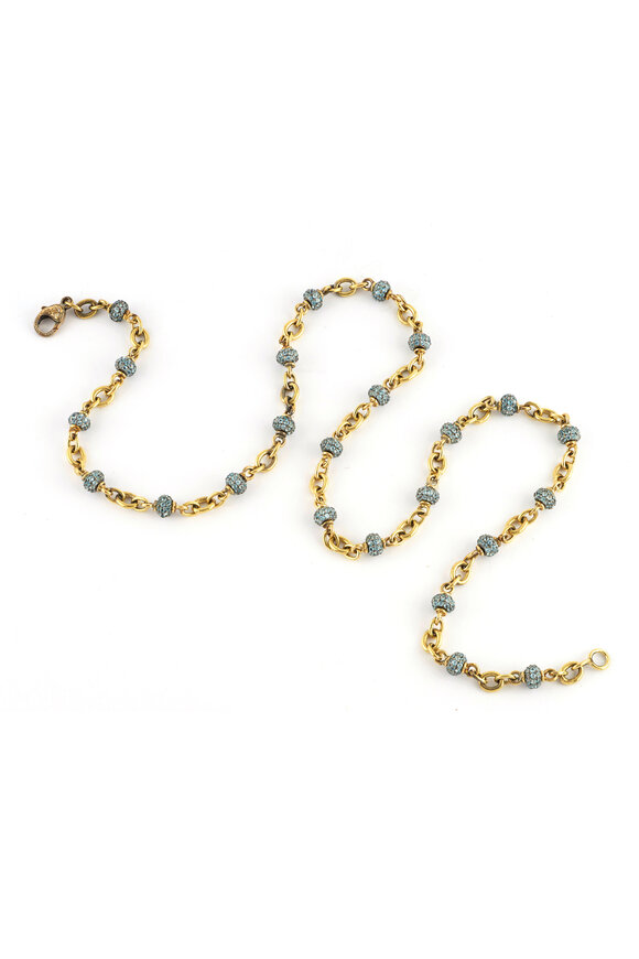 Sylva & Cie - Aquamarine Bead Necklace