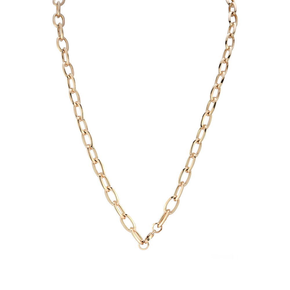 Walters Faith - 18K Rose Gold 20 Oval Link Chain