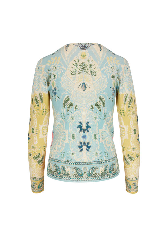 Etro - Maglia Light Pink V-Neck Sweater