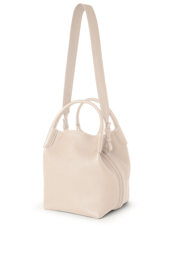 Loro Piana - Small Bale Creamed Honey & Sun Gold Bucket Bag