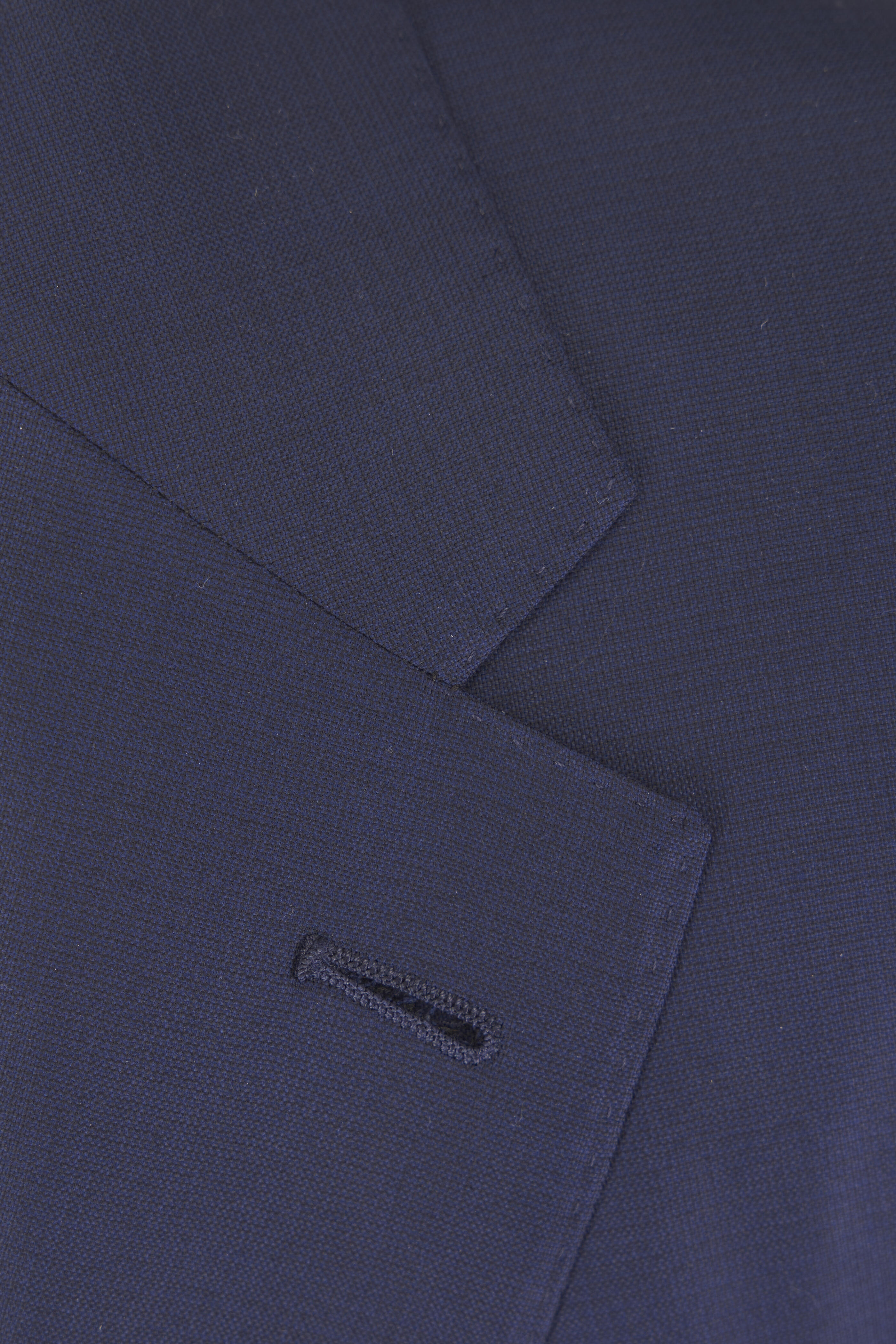 Zegna - Navy Blue Tonal Plaid Wool Suit - view 3