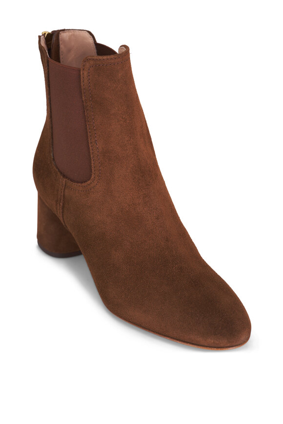 AGL Aury Brown Suede Short Boot, 55mm 