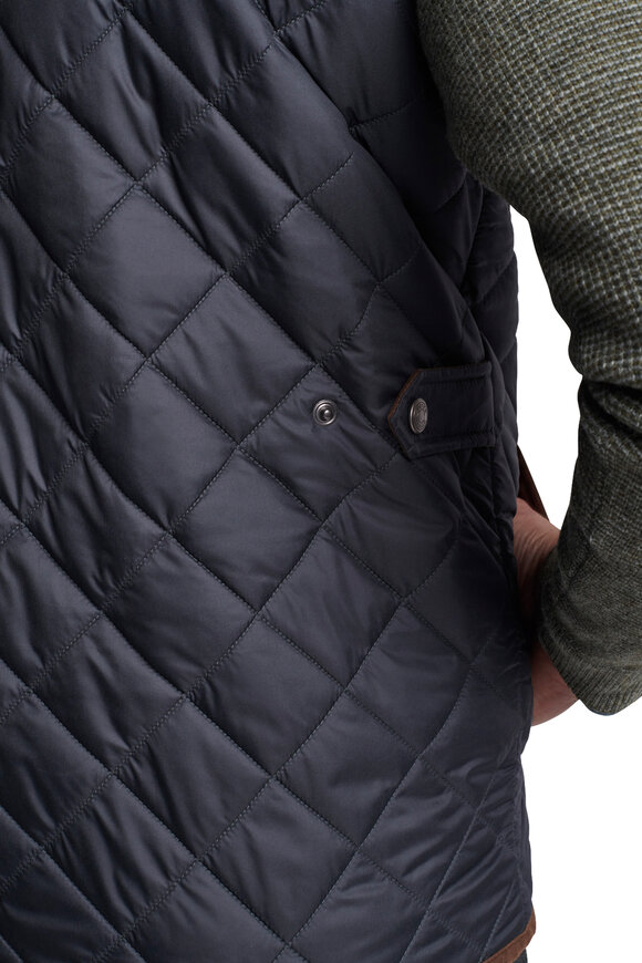 Peter Millar - Essex Black Quilted Travel Vest 