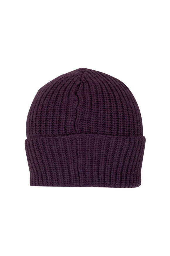 Brunello Cucinelli - Wine Ribbed Cashmere Beanie