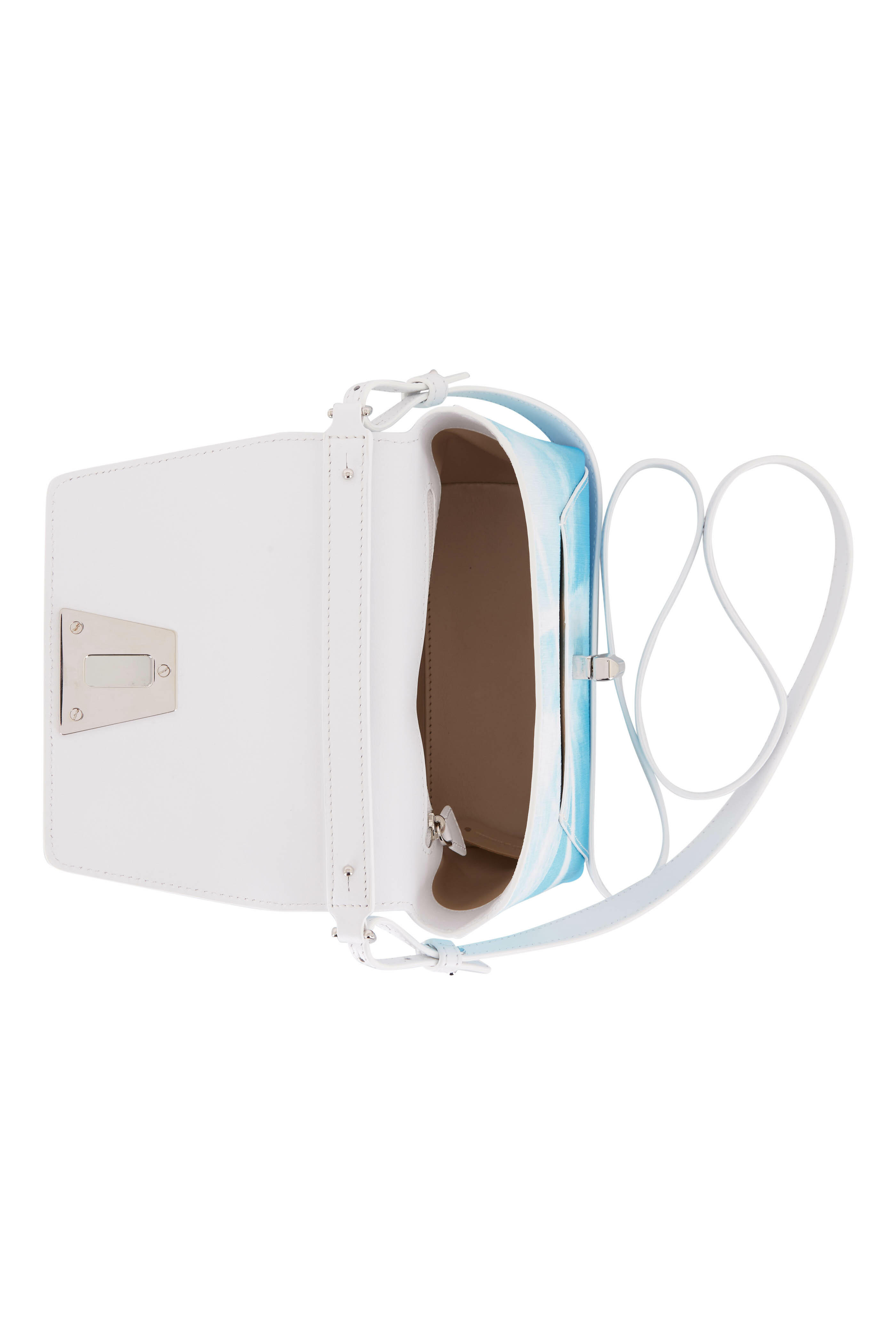 Akris - Anouk Sky Blue Print Little Crossbody Bag