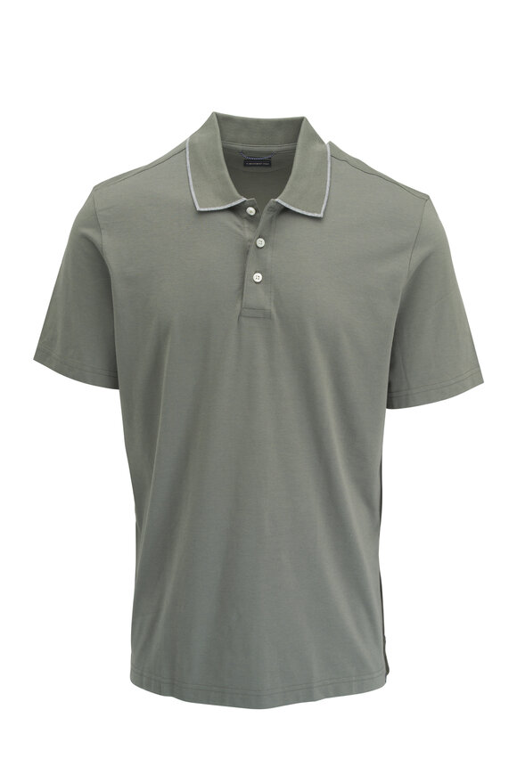 Faherty Brand - Movement™ Olive Melange Heather Polo