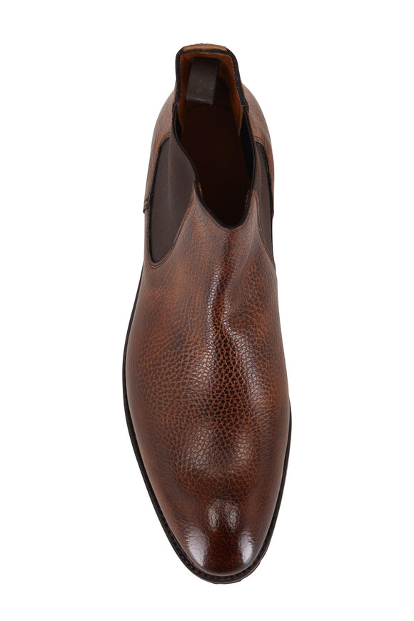 Bontoni - Cavaliere Light Chocolate Leather Lug Sole Boot