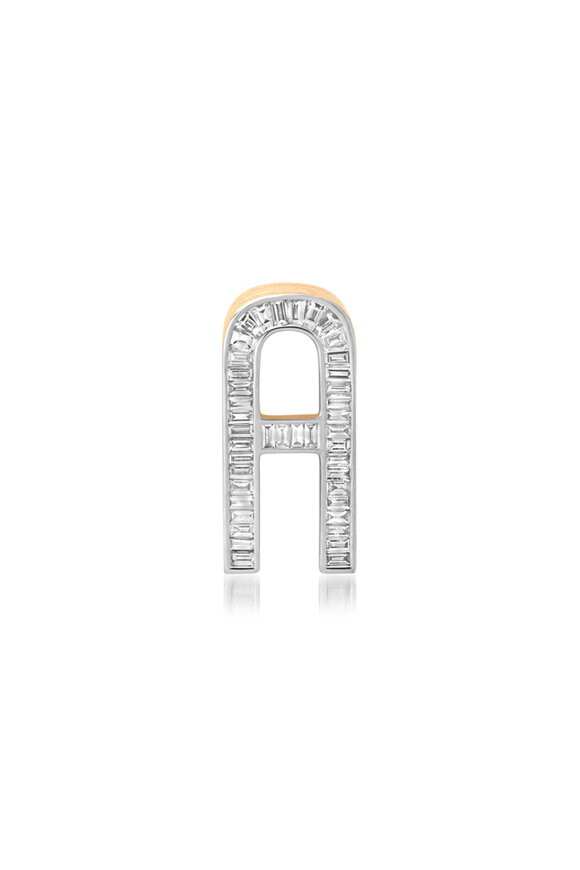 Helena Rose 14k Yellow Gold Slide-On Grandsize Diamond "A" - view 1
