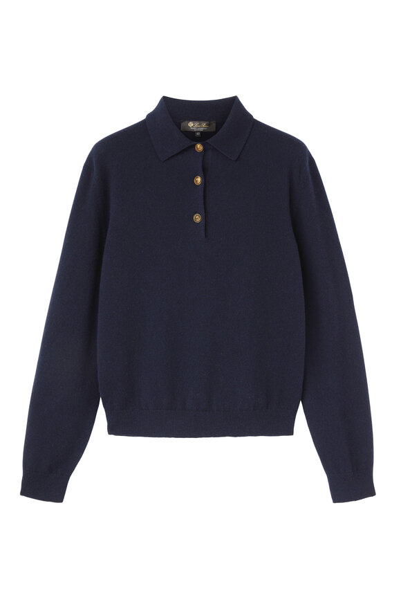 Loro Piana - Classic Navy Blue Cashmere Polo 