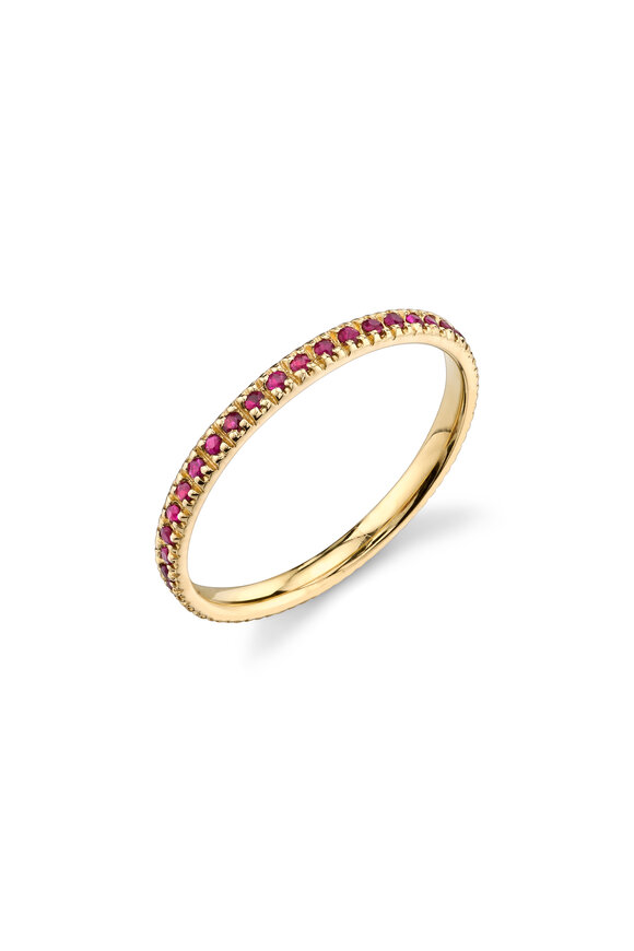 Sydney Evan 14K Yellow Gold Ruby Eternity Band