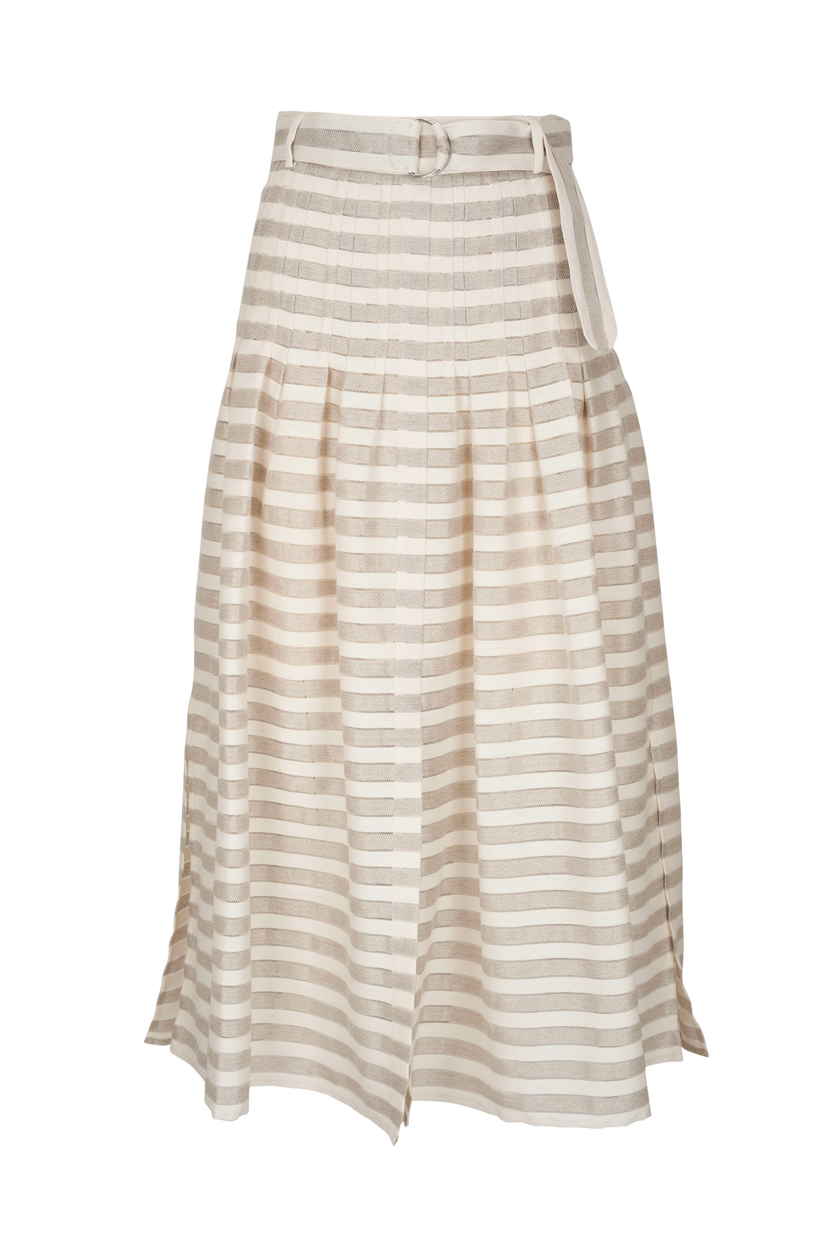 Akris Punto - Flax Kodak Stripe Maxi Skirt | Mitchell Stores