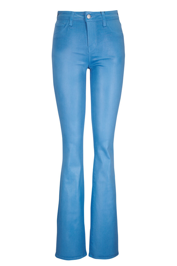 L'Agence Denim Coated Selma Sleek Baby Boot Pant