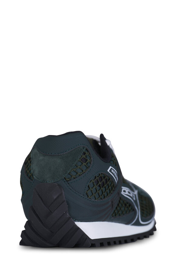 Bottega Veneta Orbit Teal Suede & Mesh Low Top Sneaker - view 4
