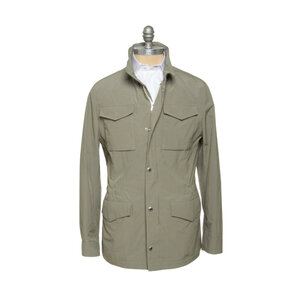 Brunello Cucinelli - Sage Green Safari Jacket | Mitchell Stores