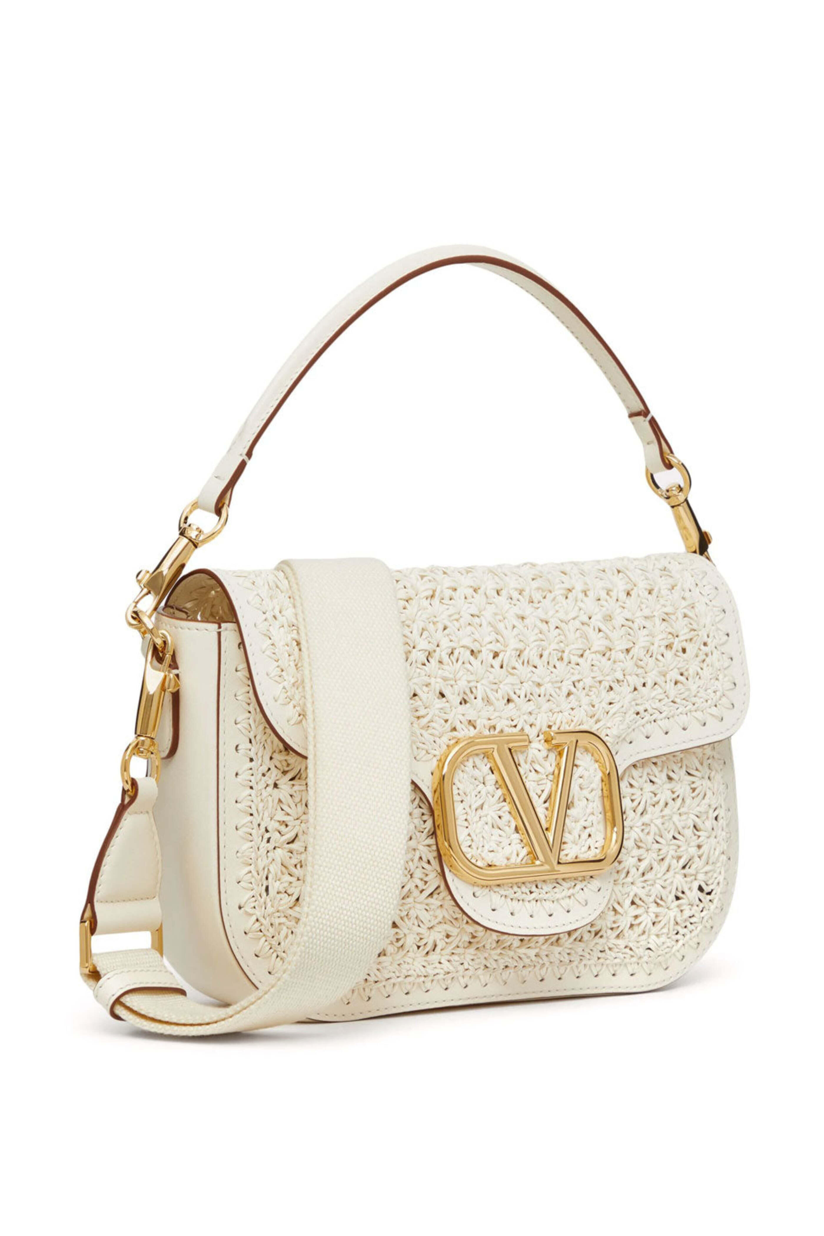 Valentino Garavani - All Time Crochet Shoulder Bag in Ivory